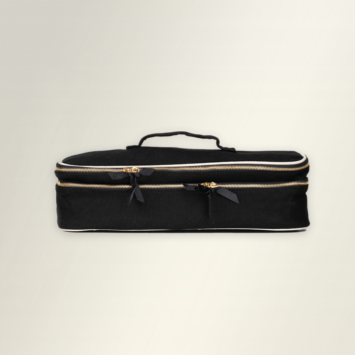 DOUBLE HAIR STYLING TOOLS TRAVEL CASE – BLACK - Image 4